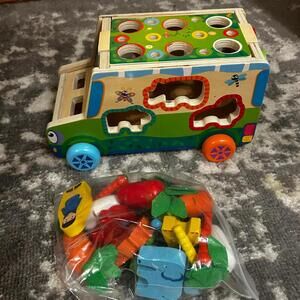 Montessori Wooden Toy Farm Harvest Sorting Truck (NWT)